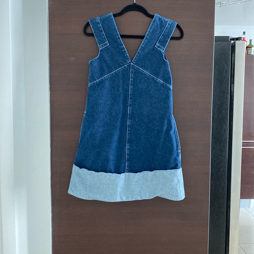 COS A line denim dress